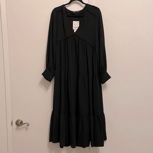 Zara black dress, size medium, Swiss dot style